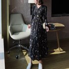 【ミニミニストア/miniministore】のティアードワンピース 長袖 ロングワンピ ブラック|ID: prp329100004805639 ipo3291000000035189279