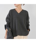 【マイカ ディール/MICA & DEAL】のVネックニットプルオーバー 人気、トレンドファッション・服の通販 founy(ファニー) ファッション Fashion レディースファッション Fashion for Women トップス・カットソー Cut & Sew Tops ニット Knit Tops & Sweaters カジュアルプルオーバー・ニットトップス Pullovers & Knit Tops / Casual Pullovers Vネックトップス V-Neck Tops / V-Cut Neckline Shirts インナー Innerwear カットソー Cut and Sewn Top シンプル Simple, Minimal プリント Print, Printed Pattern おすすめ Recommended / Our Picks thumbnail CHARCOAL|ID: prp329100004805648 ipo3291000000034871086