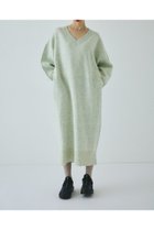 【ヘリンドットサイ/HeRIN.CYE】のV neck knit one piece 人気、トレンドファッション・服の通販 founy(ファニー) ファッション Fashion レディースファッション Fashion for Women トップス・カットソー Cut & Sew Tops ニット Knit Tops & Sweaters thumbnail 柄WHT5|ID: prp329100004805654 ipo3291000000034871138