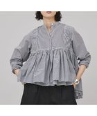 【カレンソロジー/Curensology】のストライプレイヤードギャザーブラウス 人気、トレンドファッション・服の通販 founy(ファニー) ファッション Fashion レディースファッション Fashion for Women トップス・カットソー Cut & Sew Tops シャツ・ブラウス・オフィスカジュアル Elegant Blouses & Button-Ups エアリー Airy Texture エレガント 上品 Elegant 春 Spring ギャザー Gathered, Ruffled スタイリッシュ Stylish, Fashionable ストライプ Stripe, Striped Pattern ランダム Random, Irregular thumbnail 【WEB限定】ブラック09|ID: prp329100004805656 ipo3291000000034871156