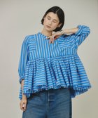 【カレンソロジー/Curensology】のストライプレイヤードギャザーブラウス 人気、トレンドファッション・服の通販 founy(ファニー) ファッション Fashion レディースファッション Fashion for Women トップス・カットソー Cut & Sew Tops シャツ・ブラウス・オフィスカジュアル Elegant Blouses & Button-Ups エアリー Airy Texture エレガント 上品 Elegant 春 Spring ギャザー Gathered, Ruffled スタイリッシュ Stylish, Fashionable ストライプ Stripe, Striped Pattern ランダム Random, Irregular thumbnail サックス85|ID: prp329100004805656 ipo3291000000034871159