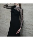 【レジャ/Leja】のLeja-フラワーモチーフアシンメトリーチュールマーメイドワンピースドレス 人気、トレンドファッション・服の通販 founy(ファニー) ファッション Fashion レディースファッション Fashion for Women ワンピース Dresses フォーマル・パーティードレス・結婚式用ドレス Elegant & Casual Dresses エレガント 上品 Elegant ドレス Dress, One-Piece フォーマル Formal, Dressy フラワー Flower, Floral フリル Frill, Ruffle モチーフ Motif, Design Theme thumbnail BLACK|ID: prp329100004805662 ipo3291000000034871222