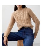 【バナナリパブリック ファクトリーストア/BANANA REPUBLIC FACTORY STORE】のBANANA REPUBLIC FACTORY STORE ケーブルプルオーバーセーター 人気、トレンドファッション・服の通販 founy(ファニー) ファッション Fashion レディースファッション Fashion for Women トップス・カットソー Cut & Sew Tops カジュアルプルオーバー・ニットトップス Pullovers & Knit Tops / Casual Pullovers シンプル Simple, Minimal デニム Denim, Jeans Material フロント Front, Front Design リラックス Relax, Relaxed Fit A/W・秋冬 Autumn/Winter thumbnail BRFS CAMEL A.S.|ID: prp329100004805674 ipo3291000000034871341