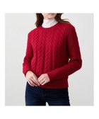 【バナナリパブリック ファクトリーストア/BANANA REPUBLIC FACTORY STORE】のBANANA REPUBLIC FACTORY STORE ケーブルプルオーバーセーター 人気、トレンドファッション・服の通販 founy(ファニー) ファッション Fashion レディースファッション Fashion for Women トップス・カットソー Cut & Sew Tops カジュアルプルオーバー・ニットトップス Pullovers & Knit Tops / Casual Pullovers シンプル Simple, Minimal デニム Denim, Jeans Material フロント Front, Front Design リラックス Relax, Relaxed Fit A/W・秋冬 Autumn/Winter thumbnail RED_CHAKRA|ID: prp329100004805674 ipo3291000000034871345