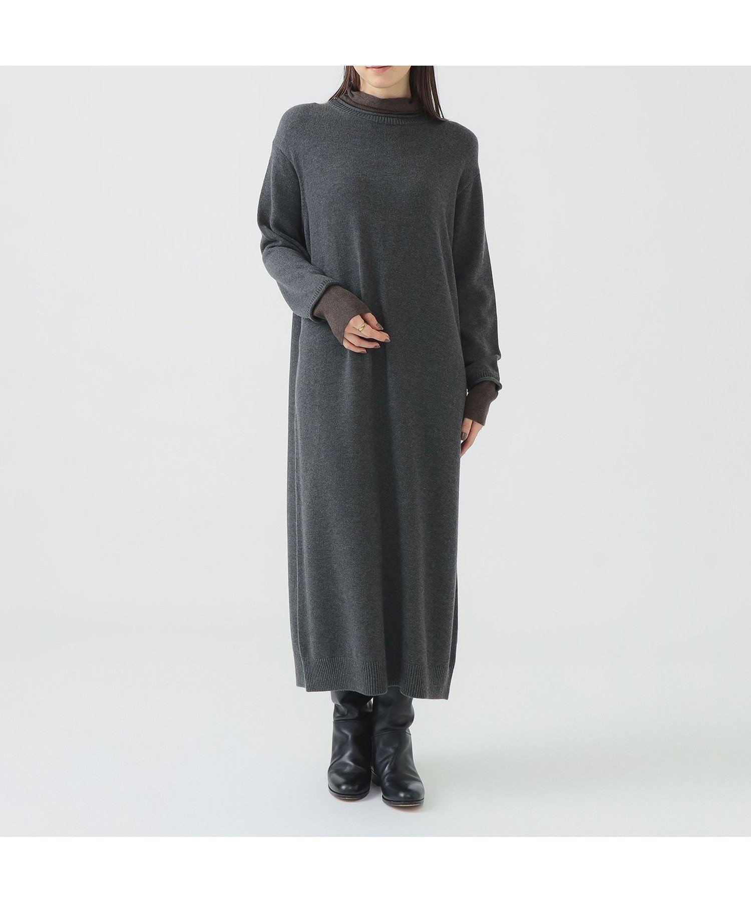 【ビーミングライフストアバイビームス/B:MING LIFE STORE by BEAMS】の配色 ニット ワンピース 25AW きれいめ 体型カバー 楽ちん 冬素材 インテリア・キッズ・メンズ・レディースファッション・服の通販 founy(ファニー) ファッション Fashion レディースファッション Fashion for Women ワンピース Dresses ニットワンピース Knit Dresses 2025年 2025 2025-2026秋冬・A/W Autumn/Winter 2025–26 AW25–26 おすすめ Recommended / Our Picks タートル Turtleneck, Turtle Collar タートルネック Turtleneck, High Neck バランス Balance, Style Balance リラックス Relax, Relaxed Fit レギンス Leggings, Stretch Pants 再入荷 Restock / Back in Stock 冬 Winter / This Winter 楽ちん Easy Fit, Comfortable GREY|ID: prp329100004805678 ipo3291000000034871401