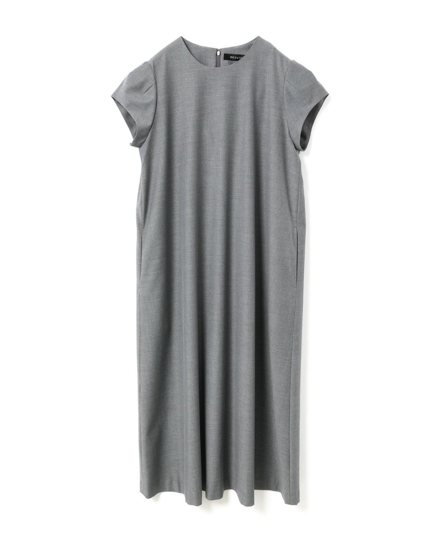 【マーコート/MARcourt】のmizuiro ind Aラインショートスリーブワンピース インテリア・キッズ・メンズ・レディースファッション・服の通販 founy(ファニー) ファッション Fashion レディースファッション Fashion for Women ワンピース Dresses オケージョン Occasion Wear スリーブ Sleeve, Long Sleeve / Short Sleeve フレンチ French, French Style ポケット Pocket, Pocket Detail 半袖 Short Sleeve, Half Sleeve 無地 Plain, Solid Color グレー|ID: prp329100004805681 ipo3291000000034871423