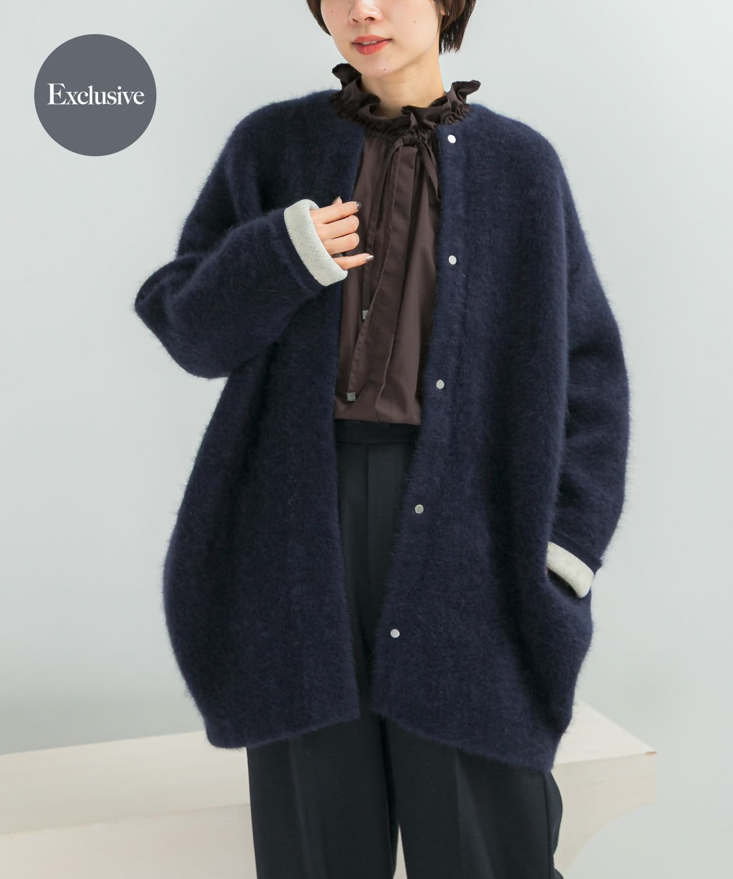 【アーバンリサーチ ロッソ/URBAN RESEARCH ROSSO】の『別注』ELENDEEK×ROSSO CN RACCOON MIX WCD インテリア・キッズ・メンズ・レディースファッション・服の通販 founy(ファニー) ファッション Fashion レディースファッション Fashion for Women トップス・カットソー Cut & Sew Tops 2025年 2025 2025-2026秋冬・A/W Autumn/Winter 2025–26 AW25–26 冬 Winter / This Winter エレガント 上品 Elegant 別注 Limited Edition, Custom Order A/W・秋冬 Autumn/Winter D.MIX|ID: prp329100004805690 ipo3291000000034871497