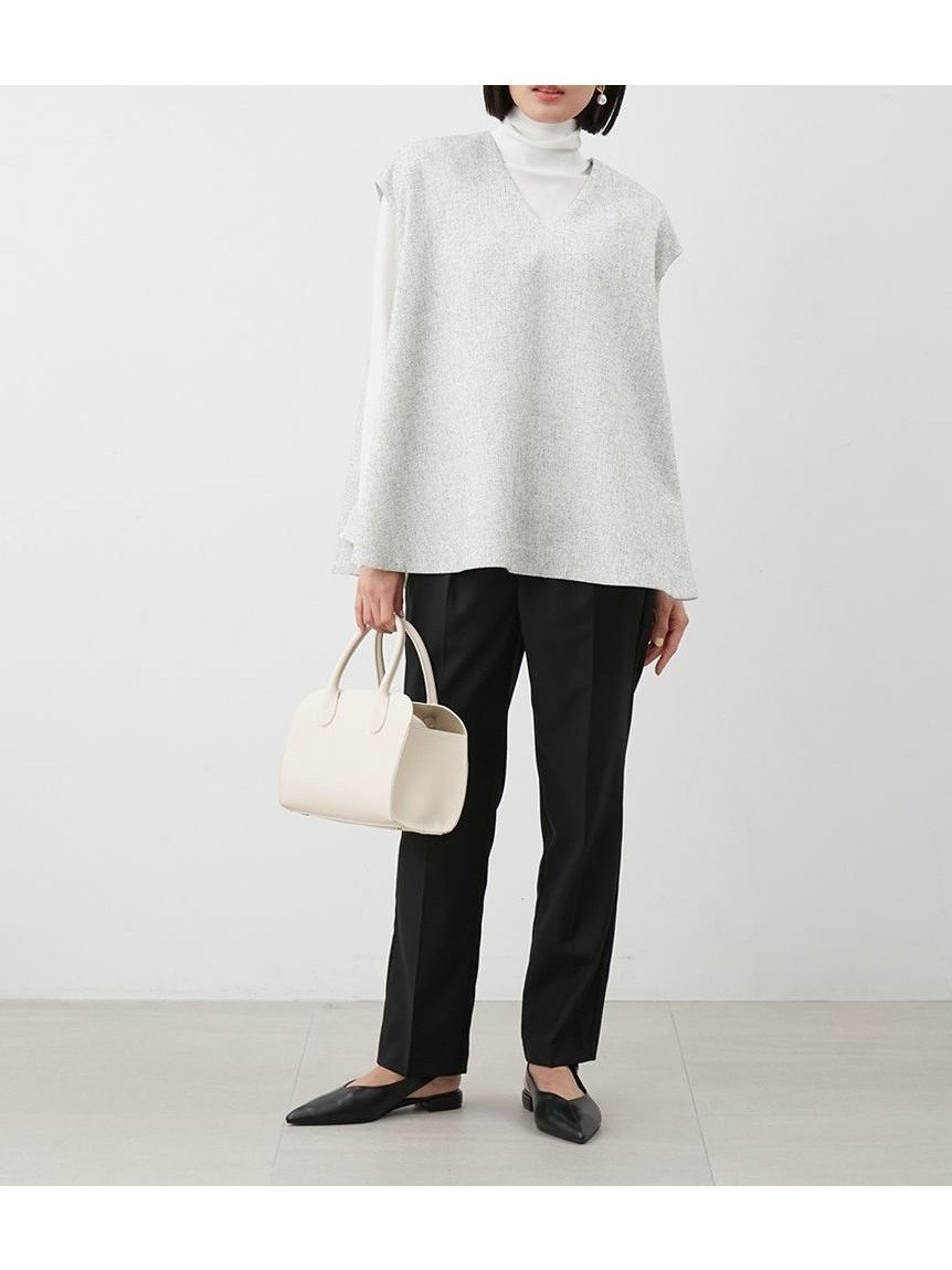 【ミラオーウェン/Mila Owen】の【セットアイテム】フレアベストタートルニットパンツSET UP インテリア・キッズ・メンズ・レディースファッション・服の通販 founy(ファニー) 　雑誌掲載アイテム　Magazine Picks & Fashion Features　ファッション雑誌　Fashion Magazines　クラッシィ　CLASSY.　ファッション　Fashion　レディースファッション　Fashion for Women　アウター　Coat / Outerwear Collection　インナー　Innerwear　オケージョン　Occasion Wear　秋　Autumn　12月号　December Issue　シアー　Sheer, See-Through　シルク　Silk, 100% Silk　ストレート　Straight, Straight Cut　スマート　Smart, Elegant　センター　Center, Center Line　雑誌　Magazine, Fashion Magazine　タートル　Turtleneck, Turtle Collar　ツイード　Twill, Twill Weave　バランス　Balance, Style Balance　フォルム　Silhouette, Form　フレア　Flare, Flared　ベスト　Vest, Waistcoat　ボトム　Bottoms, Lower Wear　モノトーン　Monotone, Black and White　おすすめ　Recommended / Our Picks　エレガント 上品　Elegant　MIX[930]|ID: prp329100004805696 ipo3291000000034871551