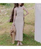 【アニュアンス/anuans】のワッフルナローワンピース 人気、トレンドファッション・服の通販 founy(ファニー) ファッション Fashion レディースファッション Fashion for Women ワンピース Dresses エレガント 上品 Elegant シンプル Simple, Minimal ワッフル Waffle, Waffle Knit 夏 Summer thumbnail BEIGE|ID: prp329100004805733 ipo3291000000034871941