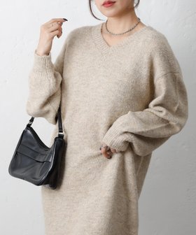 【コロニートゥーワンスリーナイン/COLONY 2139】のアルパカタッチVネックワンピース 人気、トレンドファッション・服の通販 founy(ファニー) ファッション Fashion レディースファッション Fashion for Women ワンピース Dresses ハイネック High Neck, Mock Neck ロング Long, Long-Length 再入荷 Restock / Back in Stock |ID:prp329100004805741