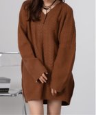 【チェルカ/CERCA】のNia/ケーブル編み Vネックミニニットワンピース 《今季注目のブラウンが新登場》 人気、トレンドファッション・服の通販 founy(ファニー) ファッション Fashion レディースファッション Fashion for Women ワンピース Dresses ニットワンピース Knit Dresses ガーリー Girly, Feminine Style 今季 This Season, Current Season ストッキング Stockings, Sheer Tights ソックス Socks, Hosiery ルーズ Loose, Oversized レース Lace, Lace Fabric ロング Long, Long-Length 再入荷 Restock / Back in Stock thumbnail ブラウン|ID: prp329100004805756 ipo3291000000034872145