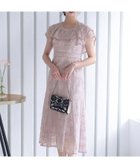 【プールヴー/PourVous】のビックカラーレースアップ結婚式パーティードレスお呼ばれオケージョンドレス同窓会 ピンク|ID: prp329100004805775 ipo3291000000034872367