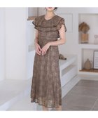 【プールヴー/PourVous】のビックカラーレースアップ結婚式パーティードレスお呼ばれオケージョンドレス同窓会 チャコール|ID: prp329100004805775 ipo3291000000034872368