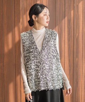 【ドロワット ロートレアモン/Droite Lautreamont】のモナコツィードブラウス≪手洗い可能≫ 人気、トレンドファッション・服の通販 founy(ファニー) ファッション Fashion レディースファッション Fashion for Women トップス・カットソー Cut & Sew Tops シャツ・ブラウス・オフィスカジュアル Elegant Blouses & Button-Ups スリット Slit, Slit Detail ツイード/ツィード Choker, Choker Necklace ツイード Twill, Twill Weave トレンド Trend, Trending Now フェミニン Feminine, Girly ベスト Vest, Waistcoat 無地 Plain, Solid Color 冬 Winter / This Winter A/W・秋冬 Autumn/Winter エレガント 上品 Elegant 2025年 2025 2025-2026秋冬・A/W Autumn/Winter 2025–26 AW25–26 |ID:prp329100004805779