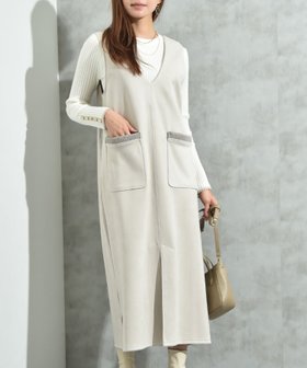 【インタープラネット/INTERPLANET】のスエード*リブ2WAYジャンスカ 人気、トレンドファッション・服の通販 founy(ファニー) ファッション Fashion レディースファッション Fashion for Women インナー Innerwear ベーシック Basic, Essential エレガント 上品 Elegant |ID:prp329100004805787