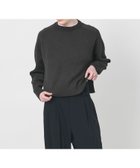 【ユナイテッドアローズ/UNITED ARROWS】のAEWEN MATOPH スムースバイカラーニット 人気、トレンドファッション・服の通販 founy(ファニー) ファッション Fashion レディースファッション Fashion for Women トップス・カットソー Cut & Sew Tops ニット Knit Tops & Sweaters キュプラ Cupro, Eco Fabric スリット Slit, Slit Detail デニム Denim, Jeans Material ボトム Bottoms, Lower Wear ミックス Mix, Mixed Style リラックス Relax, Relaxed Fit ワイド Wide, Wide Fit thumbnail DK.GRAY|ID: prp329100004805807 ipo3291000000034872671