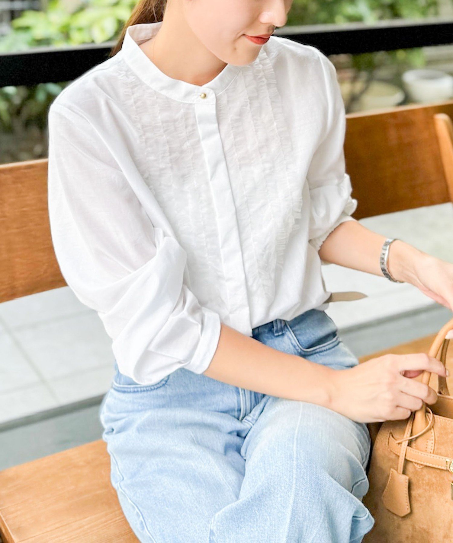 【ノーリーズ/NOLLEY'S】のウォッシャブル前チュールフリルブラウス 人気、トレンドファッション・服の通販 founy(ファニー) ファッション Fashion レディースファッション Fashion for Women トップス・カットソー Cut & Sew Tops シャツ・ブラウス・オフィスカジュアル Elegant Blouses & Button-Ups ウォッシャブル Machine Washable ジャケット Jacket, Outerwear ジョーゼット Georgette, Semi-Sheer Fabric フリル Frill, Ruffle フロント Front, Front Design ラベンダー Lavender おすすめ Recommended / Our Picks 2025年 2025 2025-2026秋冬・A/W Autumn/Winter 2025–26 AW25–26 other-1|ID: prp329100004805810 ipo3291000000034872701