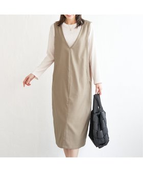 【イッカ/ikka】の【2点セット】ジャンパースカートセット 人気、トレンドファッション・服の通販 founy(ファニー) ファッション Fashion レディースファッション Fashion for Women スカート Skirts インナー Innerwear シンプル Simple, Minimal ポケット Pocket, Pocket Detail 無地 Plain, Solid Color |ID:prp329100004805826