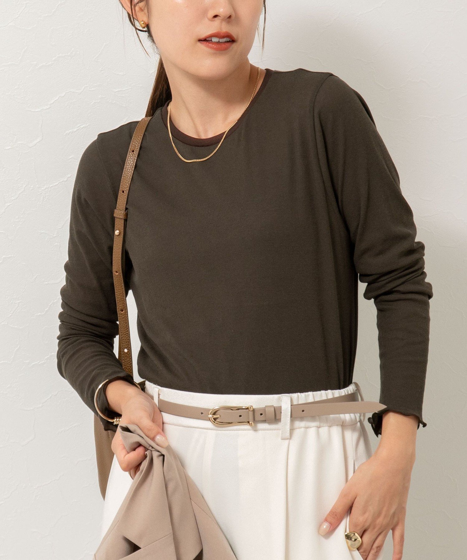 【ノーリーズ/NOLLEY'S】のウォッシャブルシアーフライスロンT インテリア・キッズ・メンズ・レディースファッション・服の通販 founy(ファニー) ファッション Fashion レディースファッション Fashion for Women トップス・カットソー Cut & Sew Tops ロングTシャツ・Tシャツ Longline T-Shirts & Tees インナー Innerwear 秋 Autumn シアー Sheer, See-Through 人気 Popular, Best Seller おすすめ Recommended / Our Picks 2025年 2025 2025-2026秋冬・A/W Autumn/Winter 2025–26 AW25–26 ブラウン|ID: prp329100004805846 ipo3291000000034873096