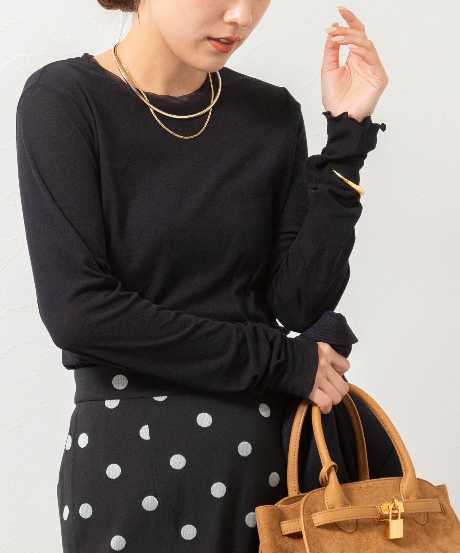 【ノーリーズ/NOLLEY'S】のウォッシャブルシアーフライスロンT インテリア・キッズ・メンズ・レディースファッション・服の通販 founy(ファニー) ファッション Fashion レディースファッション Fashion for Women トップス・カットソー Cut & Sew Tops ロングTシャツ・Tシャツ Longline T-Shirts & Tees インナー Innerwear 秋 Autumn シアー Sheer, See-Through 人気 Popular, Best Seller おすすめ Recommended / Our Picks 2025年 2025 2025-2026秋冬・A/W Autumn/Winter 2025–26 AW25–26 ブラック|ID: prp329100004805846 ipo3291000000034873098