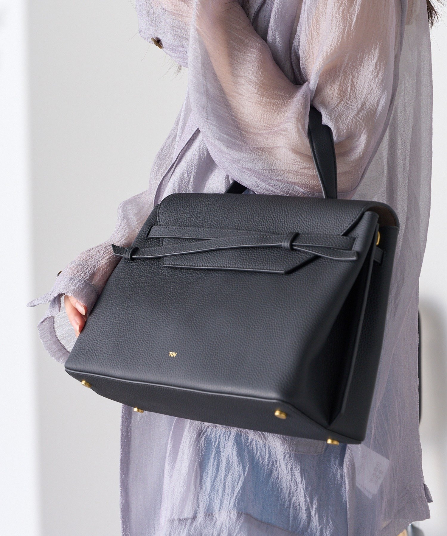 【セットアップセブン/SETUP7】のTOV/MIMI GRAND T25W02B560 インテリア・キッズ・メンズ・レディースファッション・服の通販 founy(ファニー) ファッション Fashion レディースファッション Fashion for Women クラシック Classic, Timeless Style ショルダー Shoulder, Shoulder Strap バランス Balance, Style Balance フォルム Silhouette, Form ポケット Pocket, Pocket Detail リボン Ribbon, Bow 再入荷 Restock / Back in Stock エレガント 上品 Elegant BLK|ID: prp329100004805847 ipo3291000000034873093