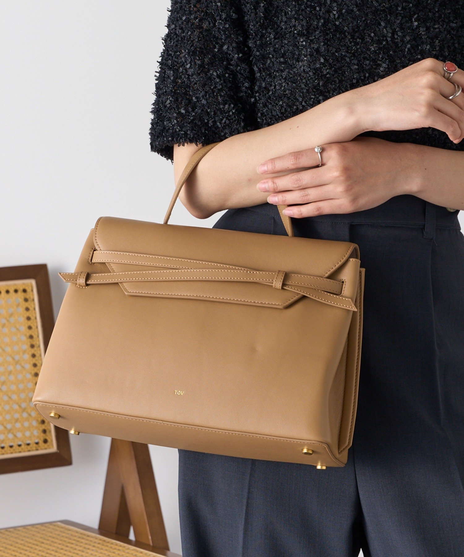 【セットアップセブン/SETUP7】のTOV/MIMI GRAND T25W02B560 インテリア・キッズ・メンズ・レディースファッション・服の通販 founy(ファニー) ファッション Fashion レディースファッション Fashion for Women クラシック Classic, Timeless Style ショルダー Shoulder, Shoulder Strap バランス Balance, Style Balance フォルム Silhouette, Form ポケット Pocket, Pocket Detail リボン Ribbon, Bow 再入荷 Restock / Back in Stock エレガント 上品 Elegant CML|ID: prp329100004805847 ipo3291000000034873099