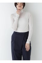 【ヒューマンウーマン/HUMAN WOMAN】のシアータートルプルオーバー 人気、トレンドファッション・服の通販 founy(ファニー) ファッション Fashion レディースファッション Fashion for Women トップス・カットソー Cut & Sew Tops カジュアルプルオーバー・ニットトップス Pullovers & Knit Tops / Casual Pullovers おすすめ Recommended / Our Picks スリム Slim, Slim Fit タートルネック Turtleneck, High Neck フィット Fit, Slim Fit thumbnail ライトグレー|ID: prp329100004805872 ipo3291000000034873296
