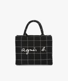 【アニエスベー ファム/agnes b. FEMME】のチェック スモール トートバッグ ZAX03A-01 人気、トレンドファッション・服の通販 founy(ファニー) ファッション Fashion レディースファッション Fashion for Women バッグ Bags アクリル Acrylic Material チェック Check, Plaid, Tartan ポーチ Pouch, Small Case 財布 Wallet, Purse thumbnail ブラック|ID: prp329100004805893 ipo3291000000034873432