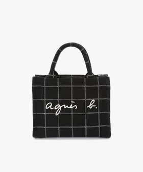 【アニエスベー ファム/agnes b. FEMME】のチェック スモール トートバッグ ZAX03A-01 人気、トレンドファッション・服の通販 founy(ファニー) ファッション Fashion レディースファッション Fashion for Women バッグ Bags アクリル Acrylic Material チェック Check, Plaid, Tartan ポーチ Pouch, Small Case 財布 Wallet, Purse |ID:prp329100004805893