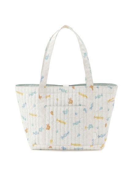 【ジェラート ピケ/gelato pique】のキャンディ柄ママバッグ インテリア・キッズ・メンズ・レディースファッション・服の通販 founy(ファニー) 　ファッション　Fashion　レディースファッション　Fashion for Women　バッグ　Bags　カラフル　Colorful Design　キルティング　Quilted, Quilting　スマート　Smart, Elegant　プリント　Print, Printed Pattern　ポケット　Pocket, Pocket Detail　モチーフ　Motif, Design Theme　手帳　Planner, Notebook　抗菌　Antibacterial, Bacteria-Resistant　GRY[006]|ID: prp329100004805903 ipo3291000000034873475