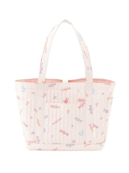 【ジェラート ピケ/gelato pique】のキャンディ柄ママバッグ インテリア・キッズ・メンズ・レディースファッション・服の通販 founy(ファニー) 　ファッション　Fashion　レディースファッション　Fashion for Women　バッグ　Bags　カラフル　Colorful Design　キルティング　Quilted, Quilting　スマート　Smart, Elegant　プリント　Print, Printed Pattern　ポケット　Pocket, Pocket Detail　モチーフ　Motif, Design Theme　手帳　Planner, Notebook　抗菌　Antibacterial, Bacteria-Resistant　PNK[066]|ID: prp329100004805903 ipo3291000000034873476