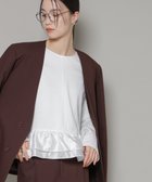 【ナノ ユニバース/nano universe】のダンボールカットサテンペプラムトップス 人気、トレンドファッション・服の通販 founy(ファニー) ファッション Fashion レディースファッション Fashion for Women トップス・カットソー Cut & Sew Tops ウォッシャブル Machine Washable サテン Satin, Glossy Fabric ジャケット Jacket, Outerwear デニム Denim, Jeans Material ドッキング Docking, Mixed Material ペプラム Peplum, Flared Hem ボックス Boxy, Box Shape ワイド Wide, Wide Fit アウトレット Outlet / Clearance エレガント 上品 Elegant セレモニー Ceremony 2026年 2026 thumbnail ホワイト|ID: prp329100004805996 ipo3291000000034874144