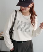 【ディスコート/Discoat】のシルケットロゴプリントロンT 人気、トレンドファッション・服の通販 founy(ファニー) ファッション Fashion レディースファッション Fashion for Women トップス・カットソー Cut & Sew Tops ロングTシャツ・Tシャツ Longline T-Shirts & Tees シンプル Simple, Minimal フロント Front, Front Design ロング Long, Long-Length thumbnail オフホワイト|ID: prp329100004806004 ipo3291000000034874179