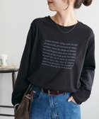 【ディスコート/Discoat】のシルケットロゴプリントロンT 人気、トレンドファッション・服の通販 founy(ファニー) ファッション Fashion レディースファッション Fashion for Women トップス・カットソー Cut & Sew Tops ロングTシャツ・Tシャツ Longline T-Shirts & Tees シンプル Simple, Minimal フロント Front, Front Design ロング Long, Long-Length thumbnail ブラック|ID: prp329100004806004 ipo3291000000034874181