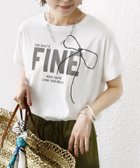 【シップス フォー ウィメン/SHIPS】の【WEB限定】 手洗い可能 バリエーション ロゴ 刺繍 プリントTEE ホワイト|ID: prp329100004806011 ipo3291000000034874286