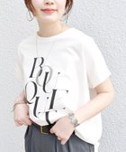 【シップス フォー ウィメン/SHIPS】の【WEB限定】 手洗い可能 バリエーション ロゴ 刺繍 プリントTEE オフホワイト|ID: prp329100004806011 ipo3291000000034874288