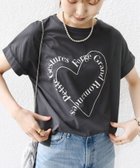 【シップス フォー ウィメン/SHIPS】の【WEB限定】 手洗い可能 バリエーション ロゴ 刺繍 プリントTEE チャコールグレー|ID: prp329100004806011 ipo3291000000034874289