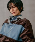 【レプシィム ローリーズファーム/LEPSIM LOWRYS FARM】のベロア切り替えラガープルオーバー ブラウン×ライトブルー58|ID: prp329100004806017 ipo3291000000035186772