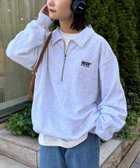 【チャオパニックティピー/CIAOPANIC TYPY】の【DISCUS】ユニセックス裏毛ハーフジッププルオーバー 人気、トレンドファッション・服の通販 founy(ファニー) ファッション Fashion レディースファッション Fashion for Women トップス・カットソー Cut & Sew Tops カジュアルプルオーバー・ニットトップス Pullovers & Knit Tops / Casual Pullovers インナー Innerwear スポーツ Sports, Activewear セットアップ Set-Up, Coordinated Outfit トレンド Trend, Trending Now モチーフ Motif, Design Theme おすすめ Recommended / Our Picks thumbnail グレー|ID: prp329100004806023 ipo3291000000034874479