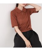 【バブ ブージュルード/Bab Bou Jeloud】のカットレースポロTシャツ 人気、トレンドファッション・服の通販 founy(ファニー) ファッション Fashion レディースファッション Fashion for Women トップス・カットソー Cut & Sew Tops シャツ・ブラウス・オフィスカジュアル Elegant Blouses & Button-Ups ロングTシャツ・Tシャツ Longline T-Shirts & Tees スマート Smart, Elegant スラックス Slacks, Dress Pants チェック Check, Plaid, Tartan デニム Denim, Jeans Material フロント Front, Front Design レース Lace, Lace Fabric 再入荷 Restock / Back in Stock エレガント 上品 Elegant ビジネス 仕事 通勤 Business / Work / Commuting thumbnail BROWN|ID: prp329100004806031 ipo3291000000034874575