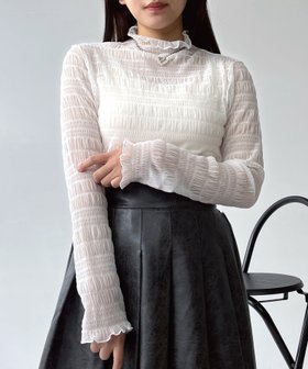 【アズノウアズ プラス/AS KNOW AS plus】の♪アソートシアー ハイネックトップス 人気、トレンドファッション・服の通販 founy(ファニー) ファッション Fashion レディースファッション Fashion for Women トップス・カットソー Cut & Sew Tops インナー Innerwear シアー Sheer, See-Through シンプル Simple, Minimal 人気 Popular, Best Seller ハイネック High Neck, Mock Neck レース Lace, Lace Fabric 再入荷 Restock / Back in Stock |ID:prp329100004806032