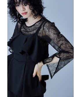 【ビーフラット/bflat】のシアーインナートップス スリットスリーブ レース ドット フォーマル 結婚式 人気、トレンドファッション・服の通販 founy(ファニー) ファッション Fashion レディースファッション Fashion for Women トップス・カットソー Cut & Sew Tops おすすめ Recommended / Our Picks アクセサリー Fashion Accessories シンプル Simple, Minimal スリット Slit, Slit Detail スリーブ Sleeve, Long Sleeve / Short Sleeve トレンド Trend, Trending Now ドット Polka Dot, Dot Pattern ドレス Dress, One-Piece フィット Fit, Slim Fit フォーマル Formal, Dressy ラウンド Round, Round Neck レース Lace, Lace Fabric エレガント 上品 Elegant 二次会 After Party 披露宴 Wedding Reception 無地 Plain, Solid Color 結婚式 Wedding |ID:prp329100004806481