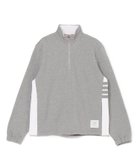 【トムブラウン/THOM BROWNE / MEN】のFUNNEL NECK HALF ZIP PULLOVER W/ 4 BAR IN COLOR BLOCKED SOLID CLASSIC LOOPBACK JERSEY 人気、トレンドファッション・服の通販 founy(ファニー) ファッション Fashion メンズファッション Fashion for Men インナー Innerwear クラシカル Classical, Vintage-Inspired thumbnail LT GREY|ID: prp329100004806504 ipo3291000000034878446