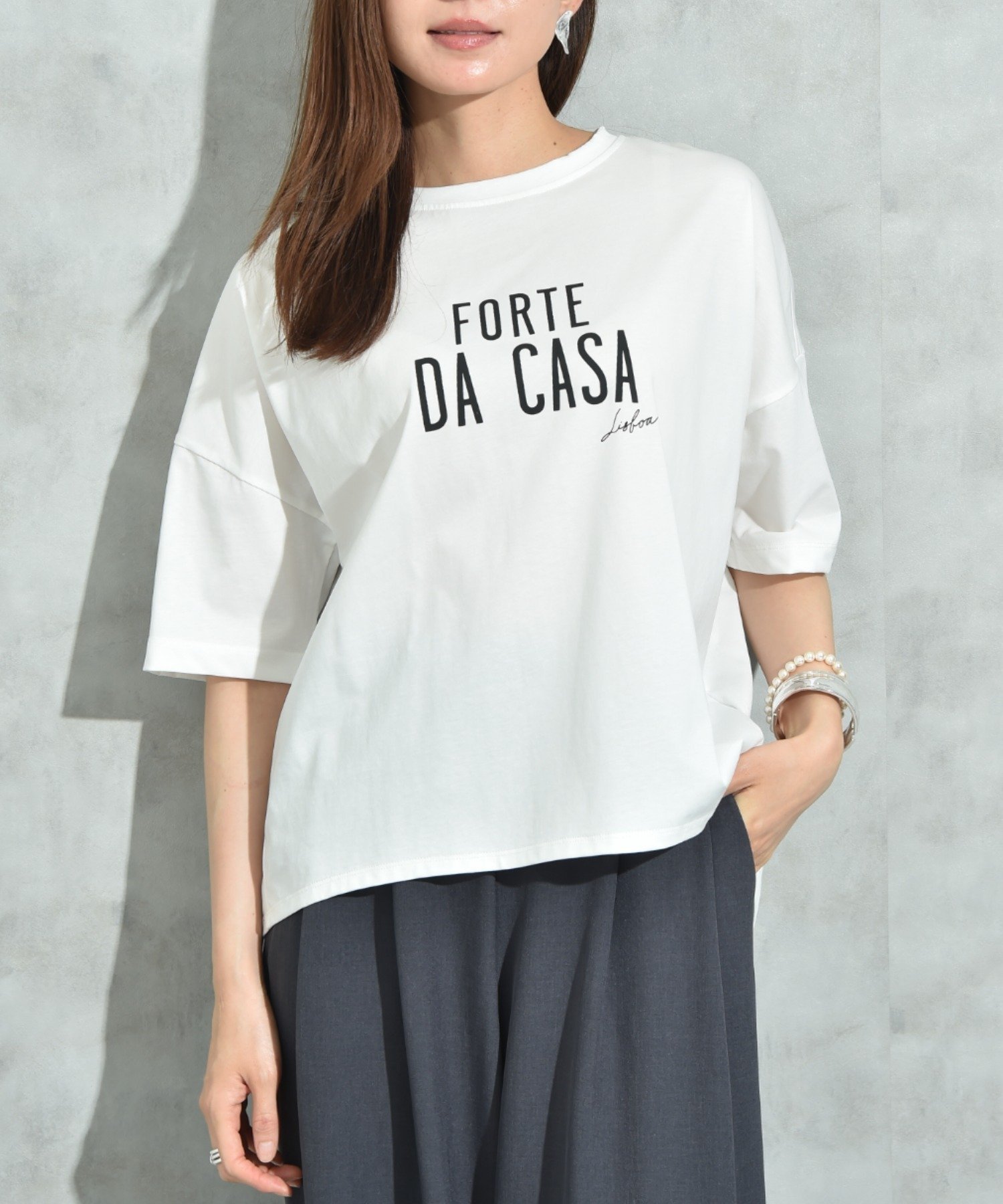 【インタープラネット/INTERPLANET】のシルケットロゴBACKグログランテーププルオーバー インテリア・キッズ・メンズ・レディースファッション・服の通販 founy(ファニー) ファッション Fashion レディースファッション Fashion for Women トップス・カットソー Cut & Sew Tops カジュアルプルオーバー・ニットトップス Pullovers & Knit Tops / Casual Pullovers サンダル Sandals, Summer Shoes シルク Silk, 100% Silk シルケット Silket, Silky Cotton シンプル Simple, Minimal スニーカー Sneakers, Trainers 人気 Popular, Best Seller プリント Print, Printed Pattern ベーシック Basic, Essential ボトム Bottoms, Lower Wear エレガント 上品 Elegant オフホワイト|ID: prp329100004806523 ipo3291000000034878602