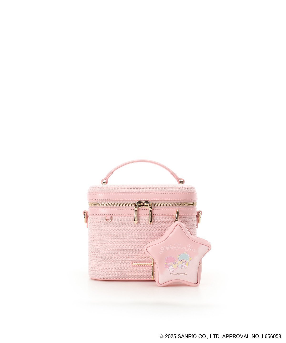 【サマンサ ベガ/SamanthaVega】の『リトルツインスターズ』(キキ ララ)バニティバッグ インテリア・キッズ・メンズ・レディースファッション・服の通販 founy(ファニー) ファッション Fashion レディースファッション Fashion for Women バッグ Bags コレクション Collection, Seasonal Line ショルダー Shoulder, Shoulder Strap チャーム Charm, Pendant ツイード Twill, Twill Weave フォルム Silhouette, Form フロント Front, Front Design プリント Print, Printed Pattern ポーチ Pouch, Small Case 財布 Wallet, Purse ピンク|ID: prp329100004806528 ipo3291000000034878641
