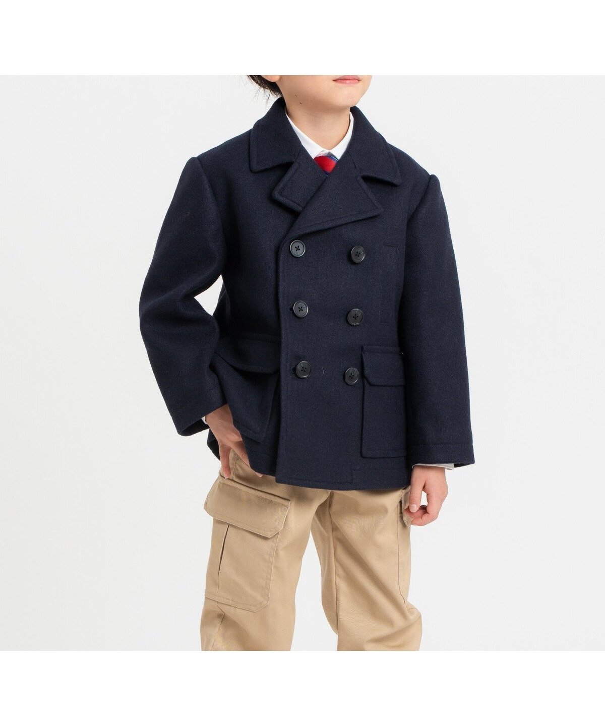 【コムサイズム/COMME CA ISM / KIDS】のウールライク Pコート(120・130cm) インテリア・キッズ・メンズ・レディースファッション・服の通販 founy(ファニー) ファッション Fashion キッズファッション Fashion for Kids キャップ Cap, Baseball Cap シンプル Simple, Minimal セットアップ Set-Up, Coordinated Outfit トレンド Trend, Trending Now トレーナー Sweatshirt, Trainer 定番 Standard, Basic Item フォーマル Formal, Dressy メルトン Melton, Heavy Wool 冬 Winter / This Winter エレガント 上品 Elegant ネイビー|ID: prp329100004806534 ipo3291000000034878703