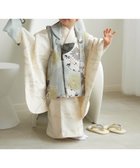 【ウタタネ/utatane / KIDS】のひよこ商店 七五三 着物 3歳 男の子 被布セット ミント七宝*クリーム金彩 ミント系|ID: prp329100004806555 ipo3291000000035185356