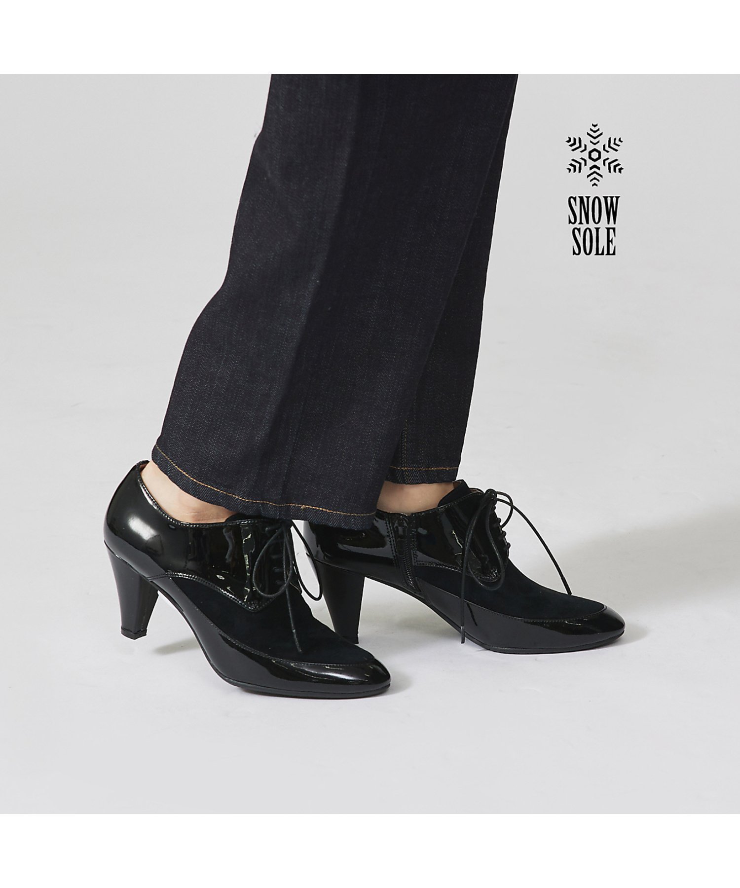 【オゥ バニスター/Au BANNISTER】の【スノーソール】レースアップブーティー 人気、トレンドファッション・服の通販 founy(ファニー) ファッション Fashion レディースファッション Fashion for Women 秋 Autumn ガラス Glass, Glassware ジップ Zip, Zipper デニム Denim, Jeans Material ブーティ Booties, Ankle Boots 冬 Winter / This Winter おすすめ Recommended / Our Picks other-1|ID: prp329100004806558 ipo3291000000034878859