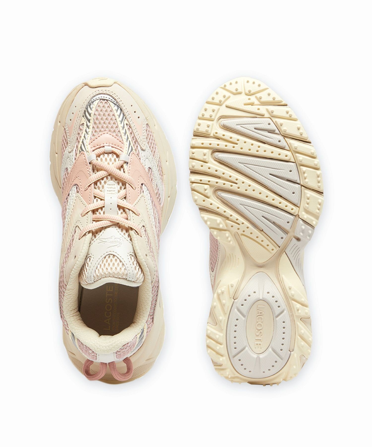 【ラコステ/LACOSTE】のレディース L003 NEO SHOT 125 1 SFA ビッグメッシュ ハイテクスニーカー インテリア・キッズ・メンズ・レディースファッション・服の通販 founy(ファニー) ファッション Fashion レディースファッション Fashion for Women クッション Cushion, Throw Pillow コンビ Combo, Combination Style スニーカー Sneakers, Trainers パターン Pattern, Design Print ビッグ Big, Oversized フィット Fit, Slim Fit メッシュ Mesh, Net Fabric メンズ Men's, Menswear ラバー Rubber, Rubber Sole オフホワイト|ID: prp329100004806657 ipo3291000000034879458