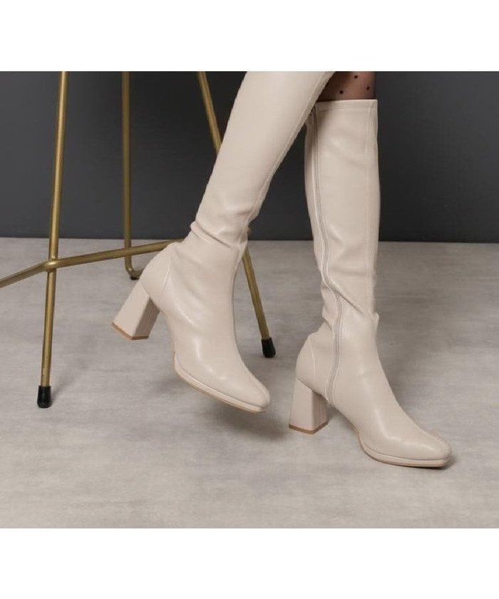 【エスペランサ/ESPERANZA】のスクエアトゥロングブーツ インテリア・キッズ・メンズ・レディースファッション・服の通販 founy(ファニー) https://founy.com/ ファッション Fashion レディースファッション Fashion for Women ベーシック Basic, Essential ロング Long, Long-Length 軽量 Lightweight, Ultra Light |ID: prp329100004806665 ipo3291000000034879505